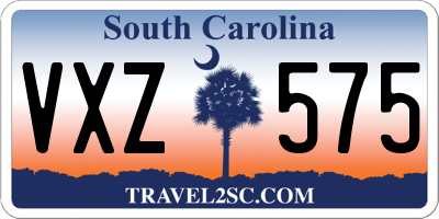 SC license plate VXZ575