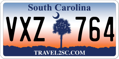 SC license plate VXZ764