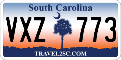 SC license plate VXZ773