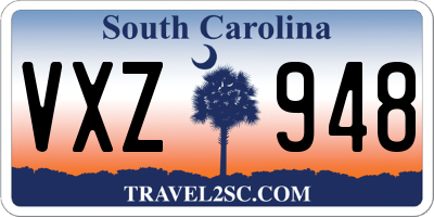 SC license plate VXZ948