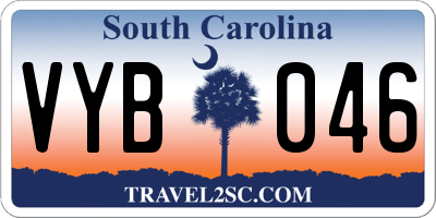 SC license plate VYB046