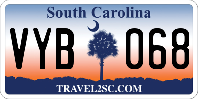 SC license plate VYB068