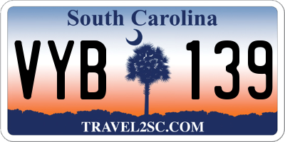 SC license plate VYB139
