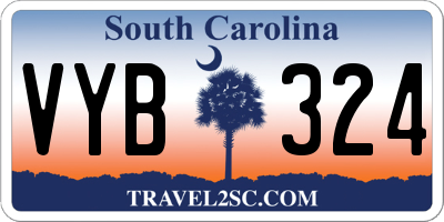 SC license plate VYB324