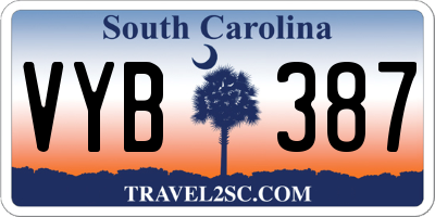 SC license plate VYB387