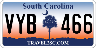 SC license plate VYB466