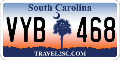 SC license plate VYB468
