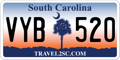 SC license plate VYB520
