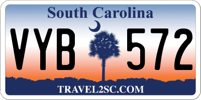 SC license plate VYB572