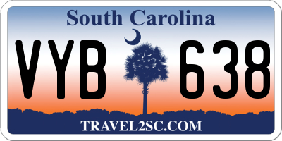SC license plate VYB638