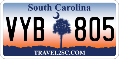 SC license plate VYB805