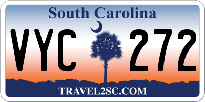 SC license plate VYC272