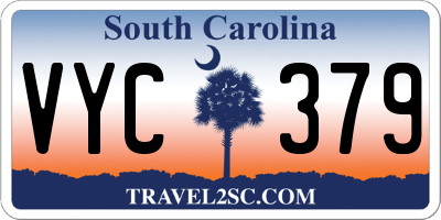 SC license plate VYC379