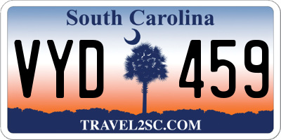 SC license plate VYD459