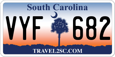 SC license plate VYF682
