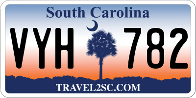 SC license plate VYH782
