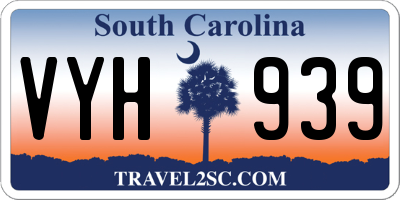 SC license plate VYH939