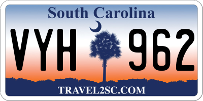 SC license plate VYH962