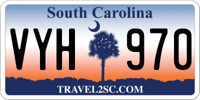 SC license plate VYH970