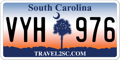 SC license plate VYH976