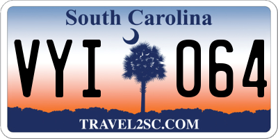 SC license plate VYI064