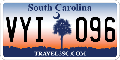 SC license plate VYI096