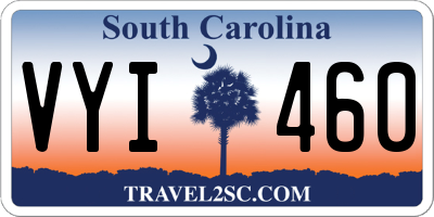 SC license plate VYI460