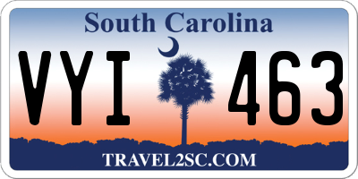 SC license plate VYI463