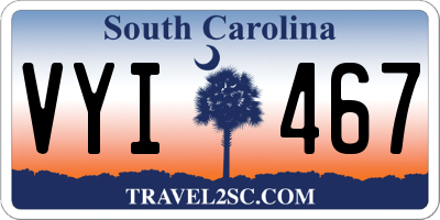 SC license plate VYI467