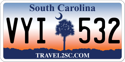 SC license plate VYI532