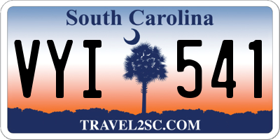 SC license plate VYI541
