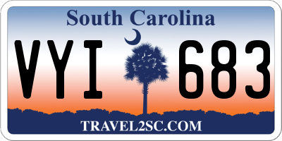SC license plate VYI683