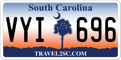 SC license plate VYI696