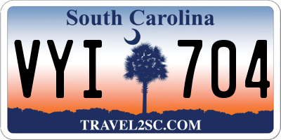 SC license plate VYI704