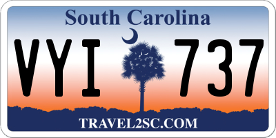 SC license plate VYI737