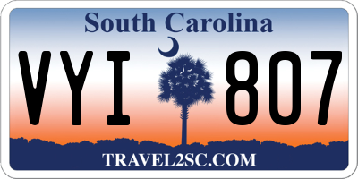 SC license plate VYI807