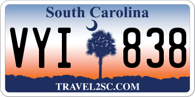 SC license plate VYI838