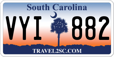 SC license plate VYI882