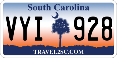 SC license plate VYI928