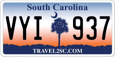 SC license plate VYI937