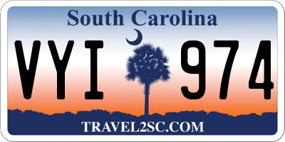 SC license plate VYI974