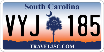 SC license plate VYJ185