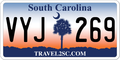 SC license plate VYJ269