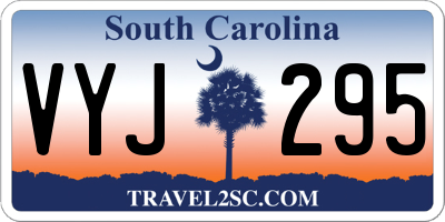 SC license plate VYJ295