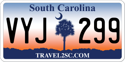 SC license plate VYJ299