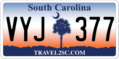 SC license plate VYJ377