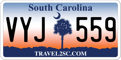 SC license plate VYJ559