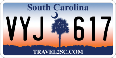 SC license plate VYJ617
