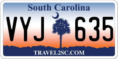 SC license plate VYJ635