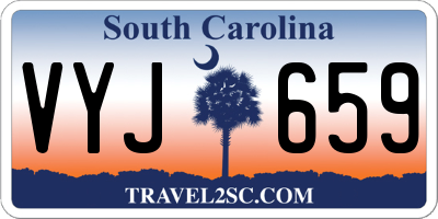 SC license plate VYJ659